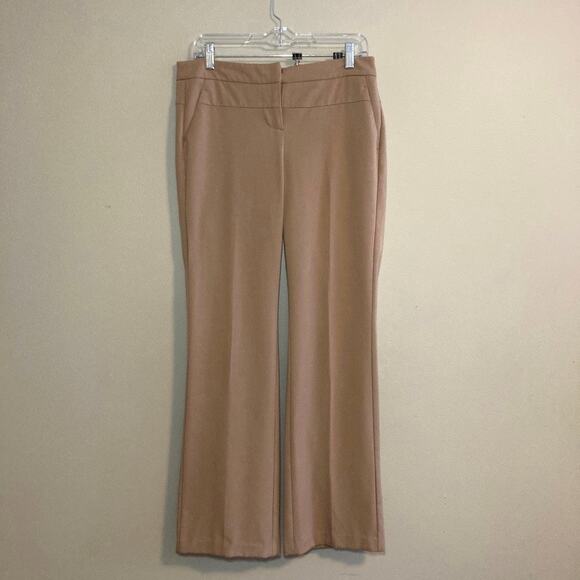 Elle Pants - Elle Y2K Low Rise Zip Fly Trousers Womens 4 Tan Flare
